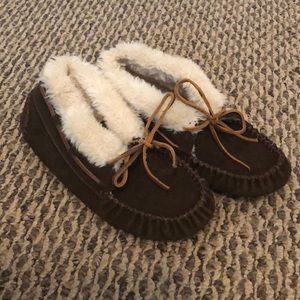 Brown Minnetonka Moccasins
